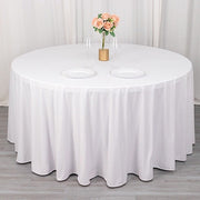 120" Scuba Polyester Round Tablecloth Wedding Table Linens