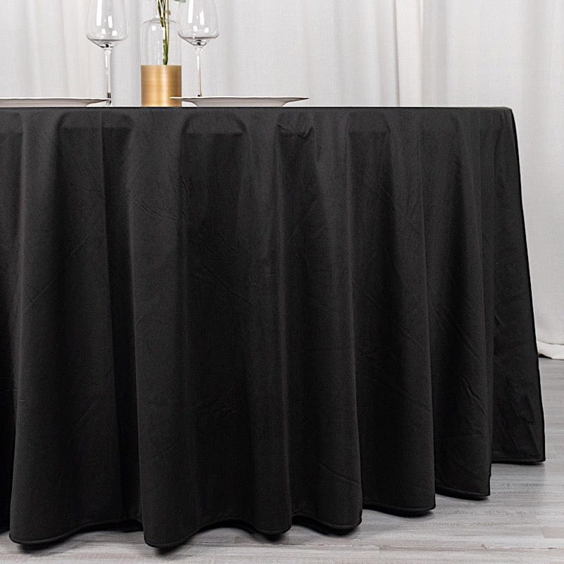 120" Scuba Polyester Round Tablecloth Wedding Table Linens