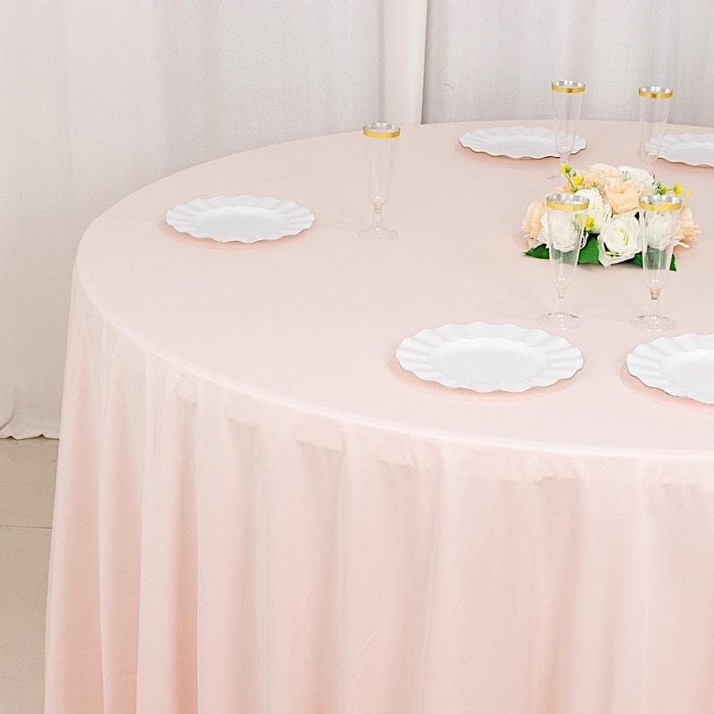 120" Scuba Polyester Round Tablecloth Wedding Table Linens