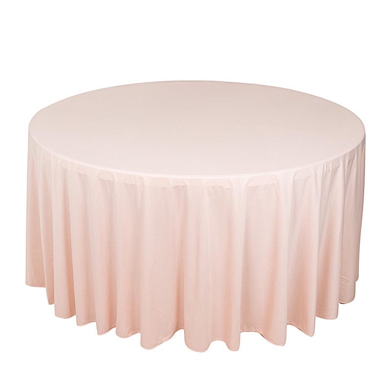 120" Scuba Polyester Round Tablecloth Wedding Table Linens