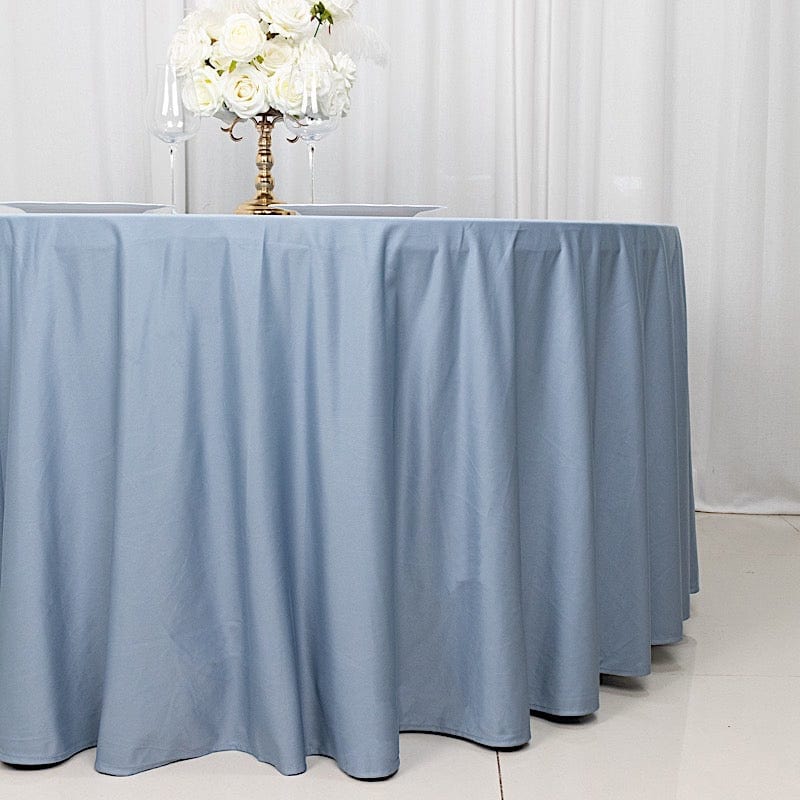 120" Scuba Polyester Round Tablecloth Wedding Table Linens