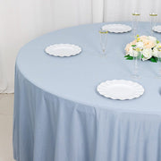120" Scuba Polyester Round Tablecloth Wedding Table Linens