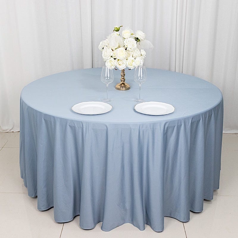 120" Scuba Polyester Round Tablecloth Wedding Table Linens