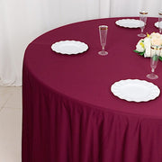 120" Scuba Polyester Round Tablecloth Wedding Table Linens
