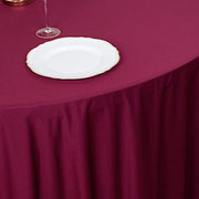 120" Scuba Polyester Round Tablecloth Wedding Table Linens