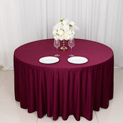 120" Scuba Polyester Round Tablecloth Wedding Table Linens