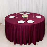 120" Scuba Polyester Round Tablecloth Wedding Table Linens