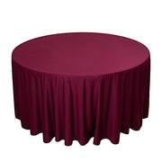 120" Scuba Polyester Round Tablecloth Wedding Table Linens