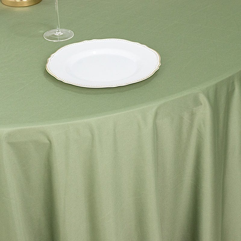 120" Scuba Polyester Round Tablecloth Wedding Table Linens