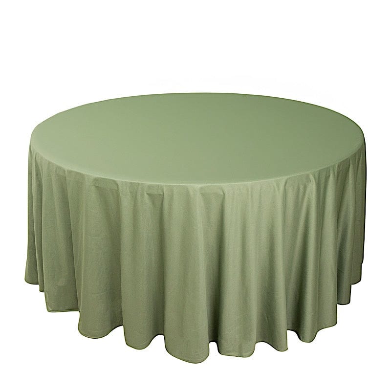 120" Scuba Polyester Round Tablecloth Wedding Table Linens