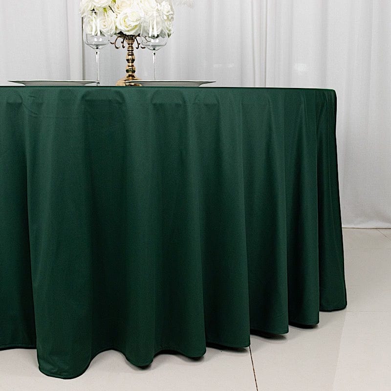 120" Scuba Polyester Round Tablecloth Wedding Table Linens