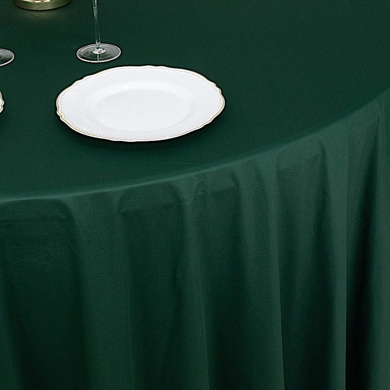 120" Scuba Polyester Round Tablecloth Wedding Table Linens