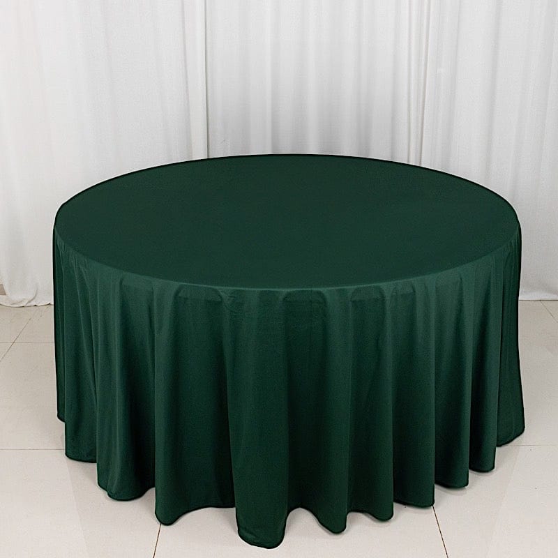 120" Scuba Polyester Round Tablecloth Wedding Table Linens