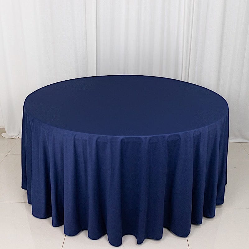 120" Scuba Polyester Round Tablecloth Wedding Table Linens