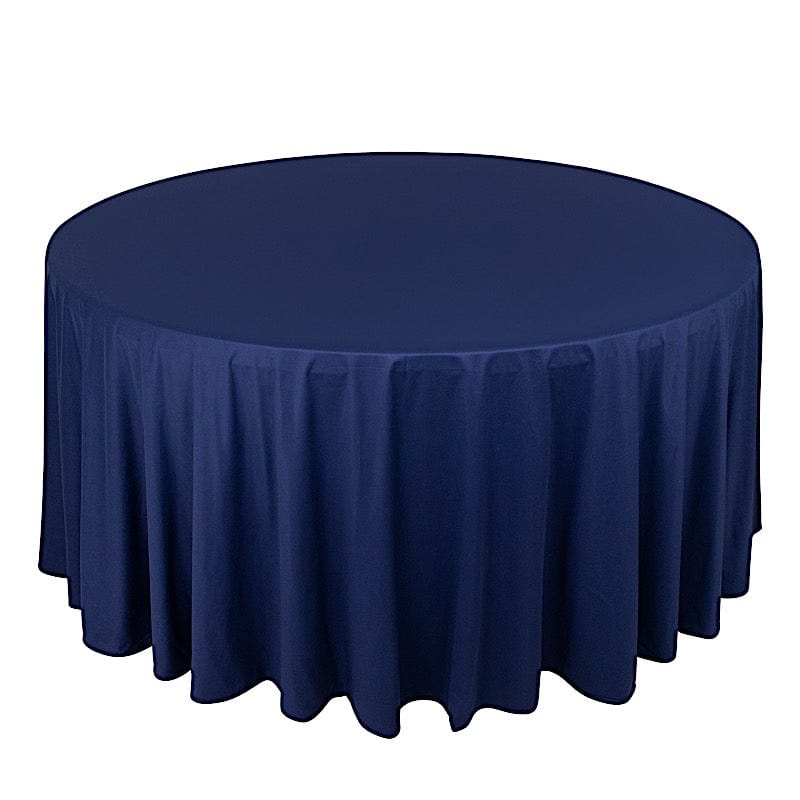 120" Scuba Polyester Round Tablecloth Wedding Table Linens