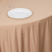 120" Scuba Polyester Round Tablecloth Wedding Table Linens