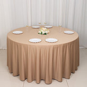 120" Scuba Polyester Round Tablecloth Wedding Table Linens