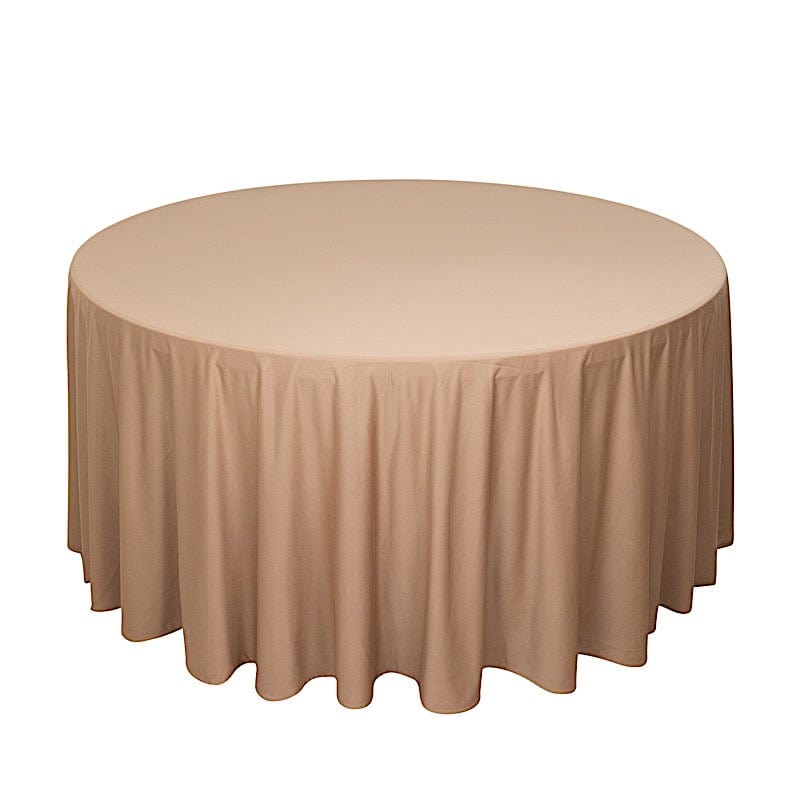 120" Scuba Polyester Round Tablecloth Wedding Table Linens