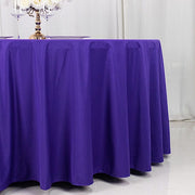 120" Scuba Polyester Round Tablecloth Wedding Table Linens