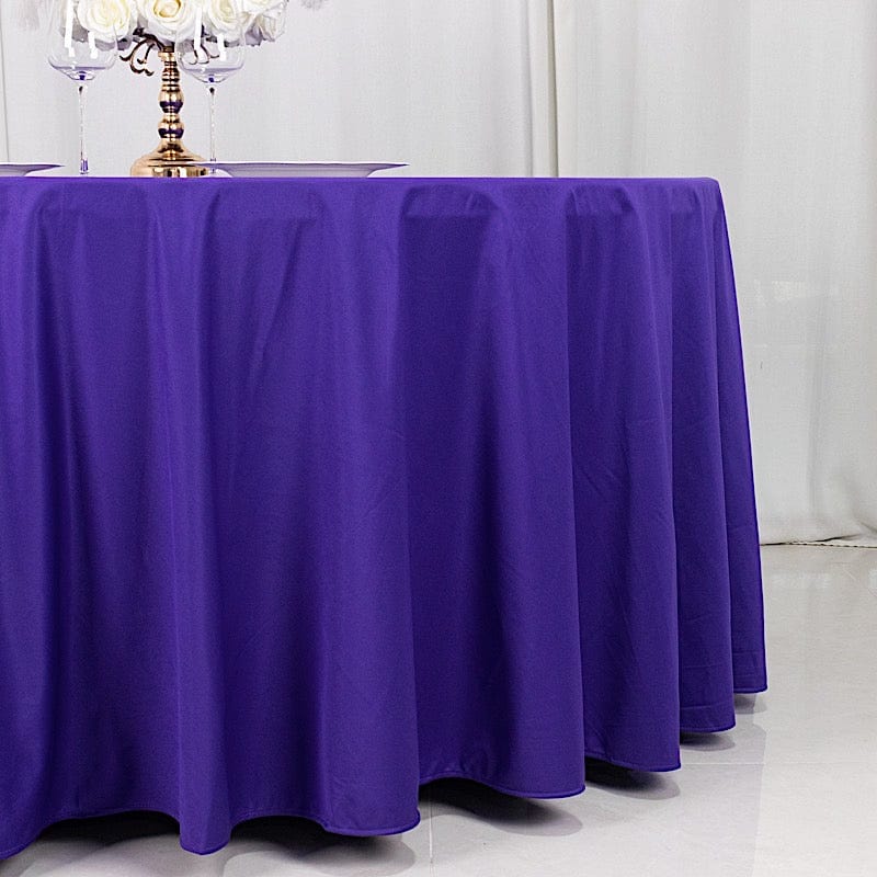 120" Scuba Polyester Round Tablecloth Wedding Table Linens