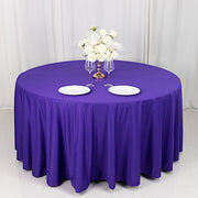 120" Scuba Polyester Round Tablecloth Wedding Table Linens