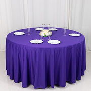 120" Scuba Polyester Round Tablecloth Wedding Table Linens