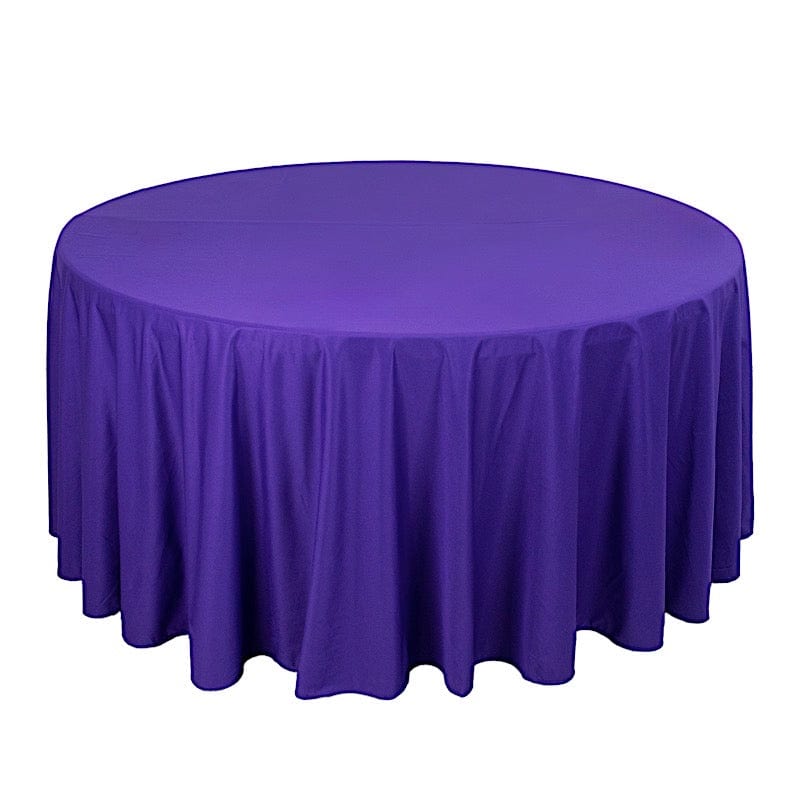 120" Scuba Polyester Round Tablecloth Wedding Table Linens