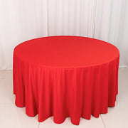 120" Scuba Polyester Round Tablecloth Wedding Table Linens