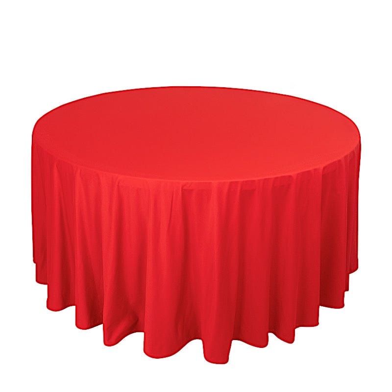 120" Scuba Polyester Round Tablecloth Wedding Table Linens