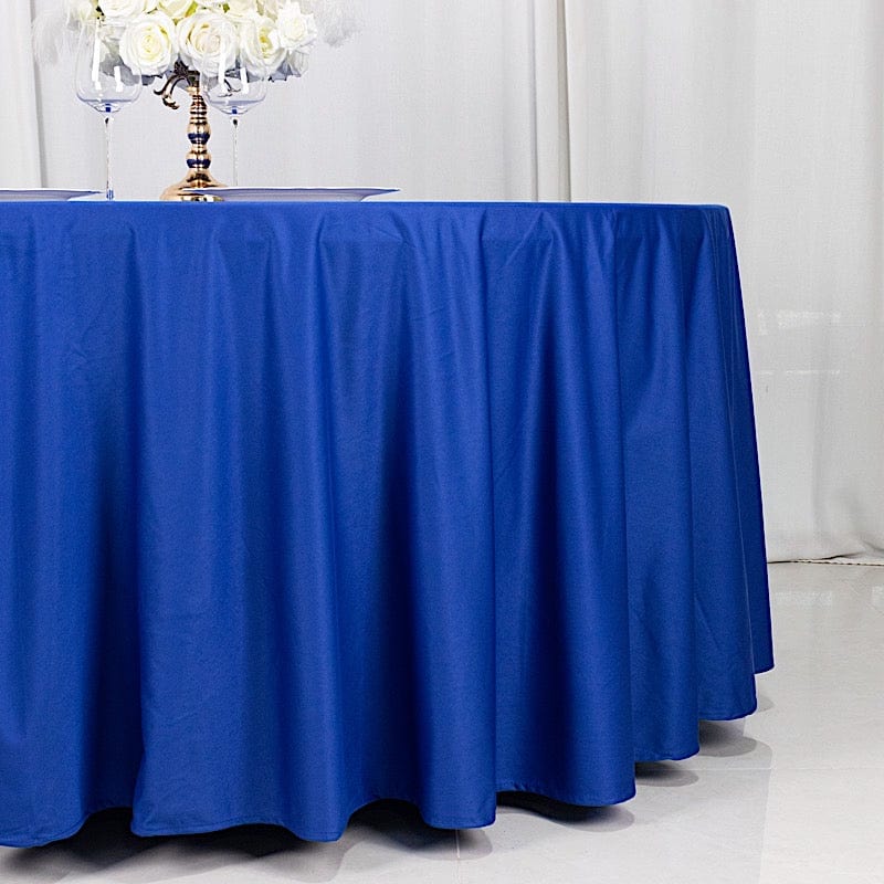 120" Scuba Polyester Round Tablecloth Wedding Table Linens