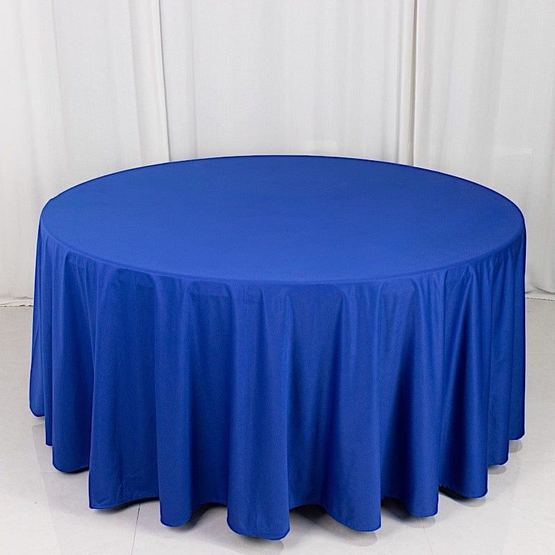 120" Scuba Polyester Round Tablecloth Wedding Table Linens