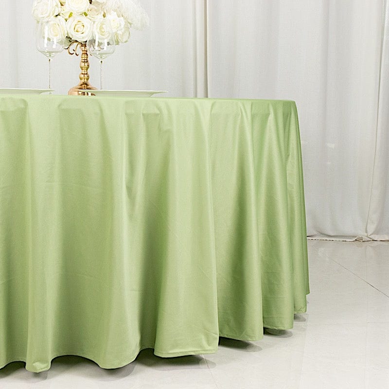120" Scuba Polyester Round Tablecloth Wedding Table Linens