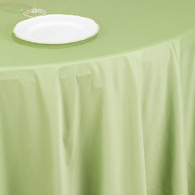 120" Scuba Polyester Round Tablecloth Wedding Table Linens