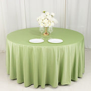 120" Scuba Polyester Round Tablecloth Wedding Table Linens