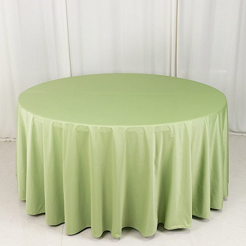 120" Scuba Polyester Round Tablecloth Wedding Table Linens