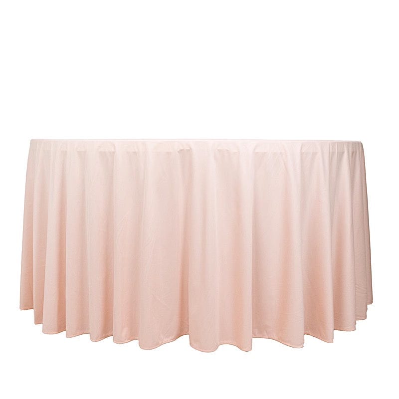 120" Scuba Polyester Round Tablecloth Wedding Table Linens TAB_SCUBA_120_046