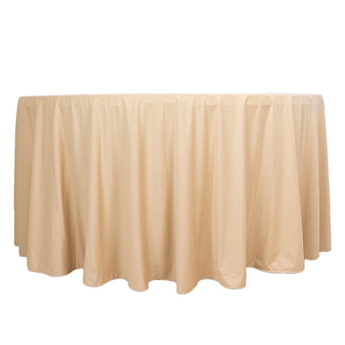 120" Scuba Polyester Round Tablecloth Wedding Table Linens TAB_SCUBA_120_081