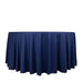 120" Scuba Polyester Round Tablecloth Wedding Table Linens TAB_SCUBA_120_NAVY