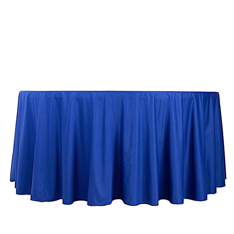 120" Scuba Polyester Round Tablecloth Wedding Table Linens TAB_SCUBA_120_ROY