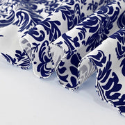 120" Velvet Damask Flocking Taffeta Round Tablecloth