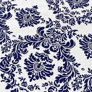 120" Velvet Damask Flocking Taffeta Round Tablecloth