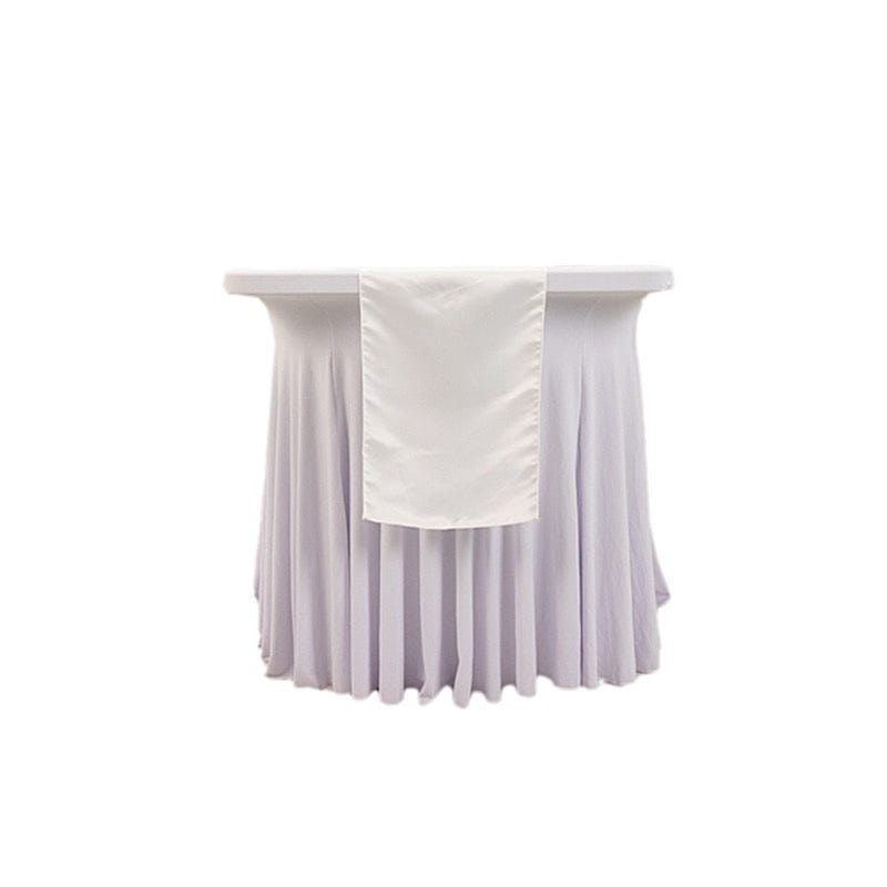 12x108" Lamour Satin Table Runner RUN_LAMR_IVR