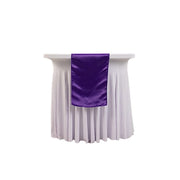 12x108" Lamour Satin Table Runner RUN_LAMR_PURP