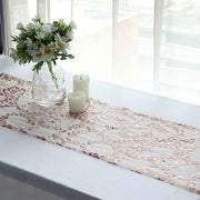12x108" Leaf Vine Embroidered Sequin Table Runner