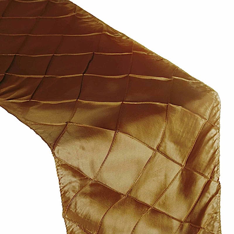 12x108" Pintuck Table Top Runner Wedding Decorations