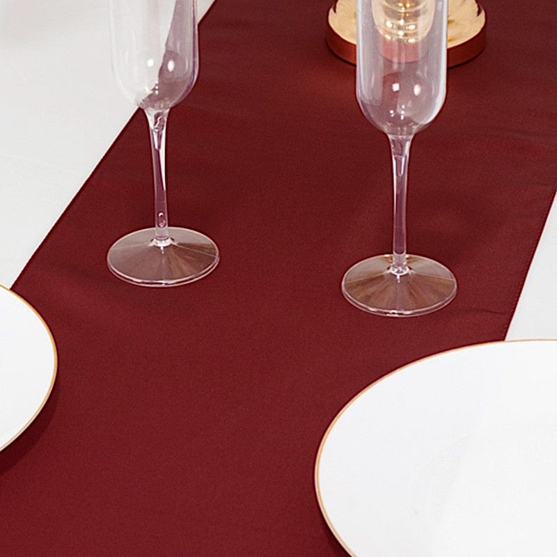 12x108" Satin Table Runner Lustrous Wedding Decorations