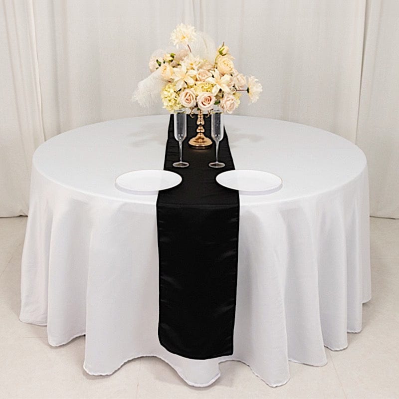 12x108" Satin Table Runner Lustrous Wedding Decorations