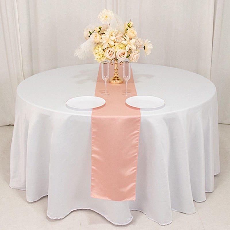 12x108" Satin Table Runner Lustrous Wedding Decorations
