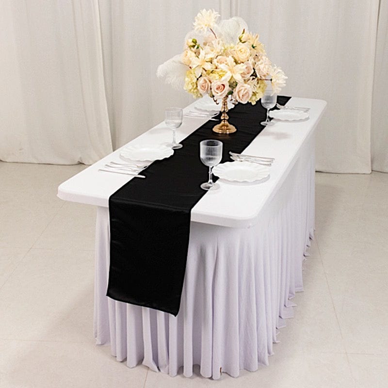 12x108" Satin Table Runner Lustrous Wedding Decorations
