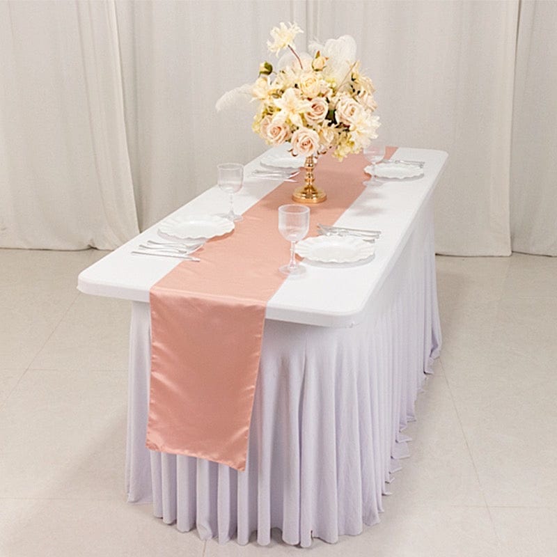 12x108" Satin Table Runner Lustrous Wedding Decorations